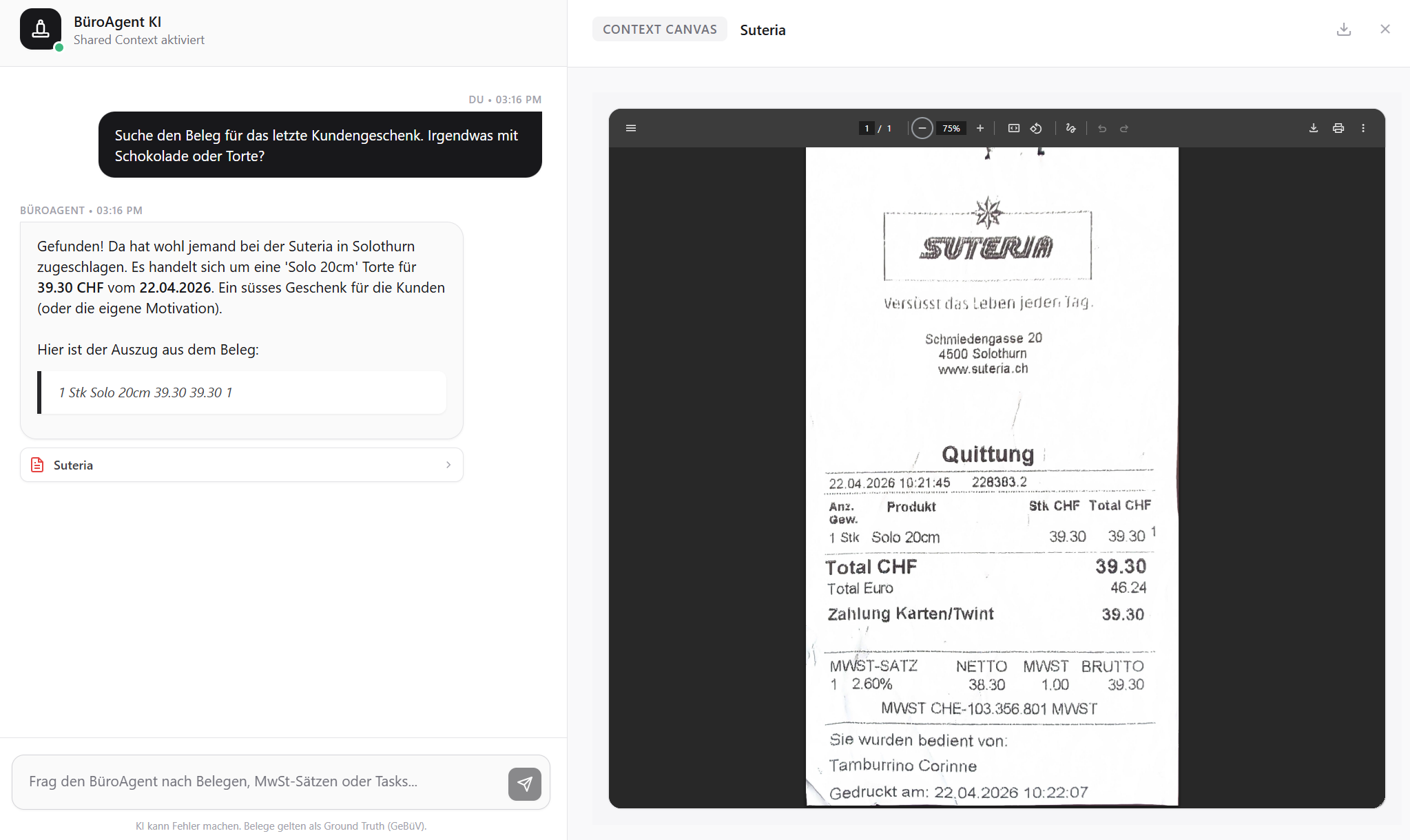 SetupAgent Interface: Wohnsitz-Simulation und AHV-Analyse